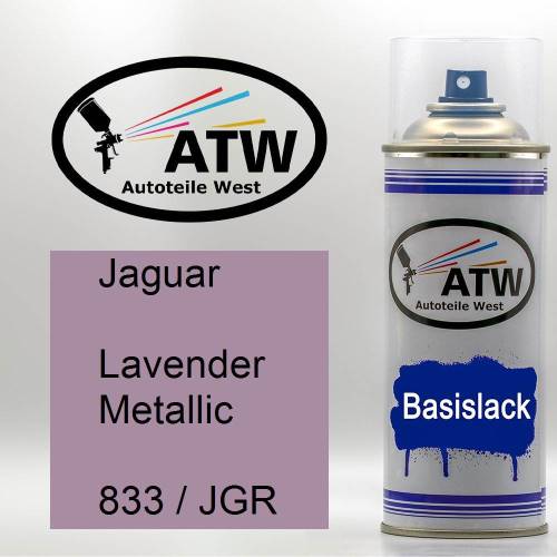 Jaguar, Lavender Metallic, 833 / JGR: 400ml Sprühdose, von ATW Autoteile West.